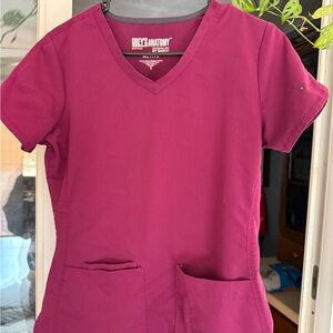 Grey's Anatomy by Barco Plum Scrub Top